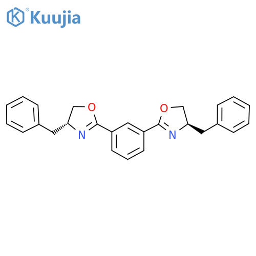(4R,4'R)-2,2'-(1,3-Phenylene)bis[4,5-dihydro-4-(phenylmethyl)oxazole] structure