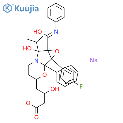 Atorvastatin Cyclic (Fluorophenyl) Sodium Salt Impurity structure