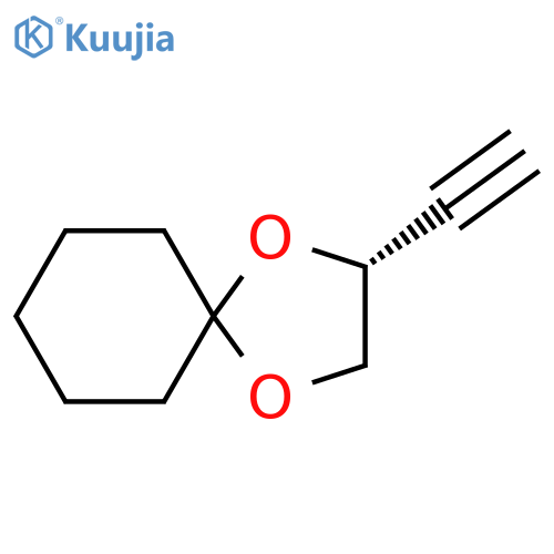 1,4-Dioxaspiro[4.5]decane, 2-ethynyl-, (R)- structure