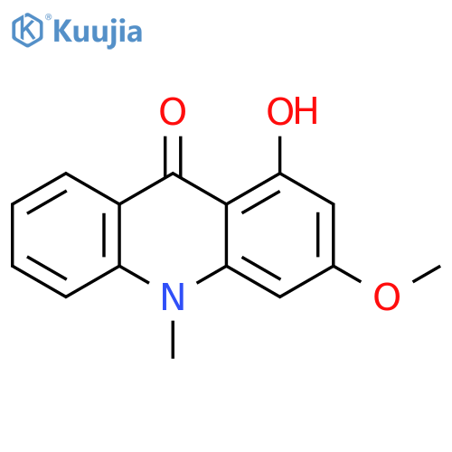9(10H)-Acridinone,1-hydroxy-3-methoxy-10-methyl- structure