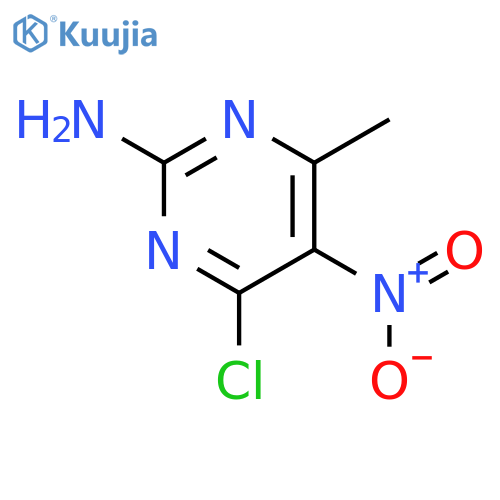 4-Chloro-6-methyl-5-nitropyrimidin-2-amine structure