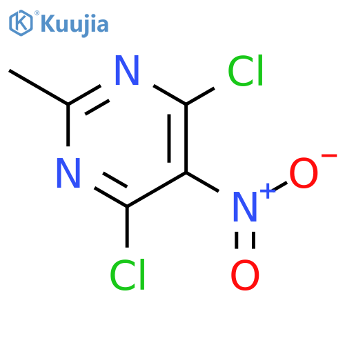 4,6-Dichloro-2-methyl-5-nitropyrimidine structure