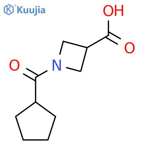 1-(cyclopentanecarbonyl)azetidine-3-carboxylic acid structure