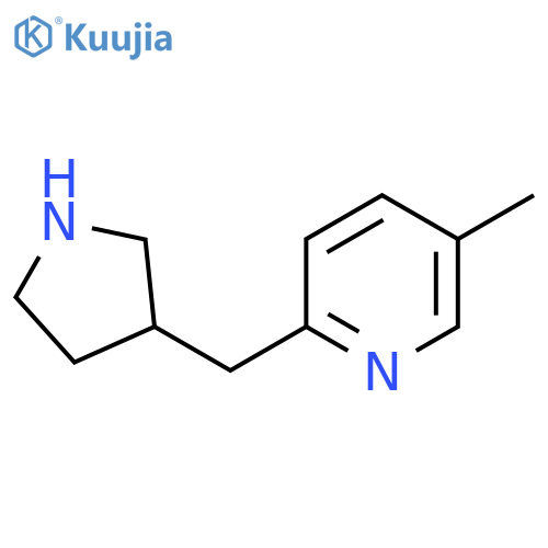5-methyl-2-(pyrrolidin-3-yl)methylpyridine structure