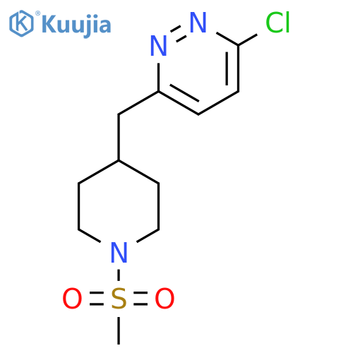 3-Chloro-6-((1-(methylsulfonyl)piperidin-4-yl)methyl)pyridazine structure