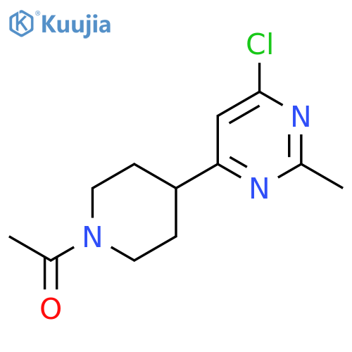 1-(4-(6-chloro-2-methylpyrimidin-4-yl)piperidin-1-yl)ethan-1-one structure