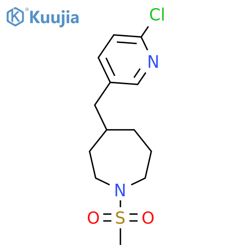 4-((6-Chloropyridin-3-yl)methyl)-1-(methylsulfonyl)azepane structure