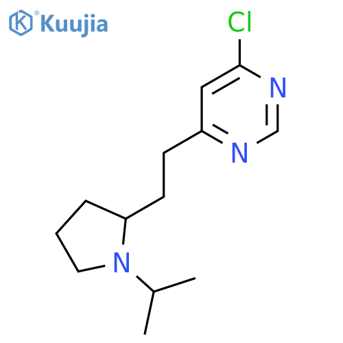 4-Chloro-6-(2-(1-isopropylpyrrolidin-2-yl)ethyl)pyrimidine structure