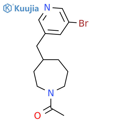 1-(4-((5-Bromopyridin-3-yl)methyl)azepan-1-yl)ethanone structure
