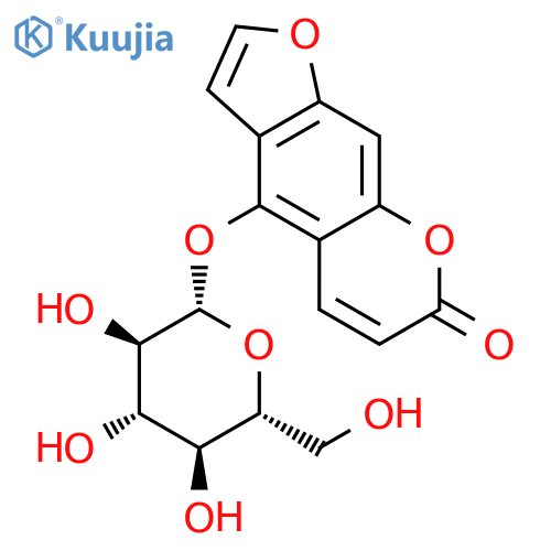 Bergaptol-beta-glucopyranoside structure