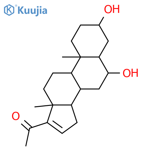 3,6-Dihydroxypregn-16-en-20-one; (3β,5α,6α)-form structure