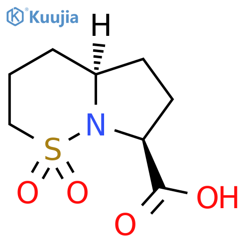 (4AR,7S)-hexahydro-2H-pyrrolo[1,2-b][1,2]-thiazine-7-carboxylic acid 1,1-dioxide structure