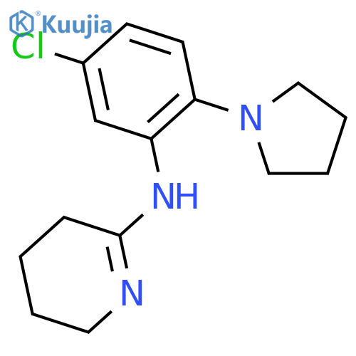 2-Pyridinamine, N-[5-chloro-2-(1-pyrrolidinyl)phenyl]-3,4,5,6-tetrahydro- structure