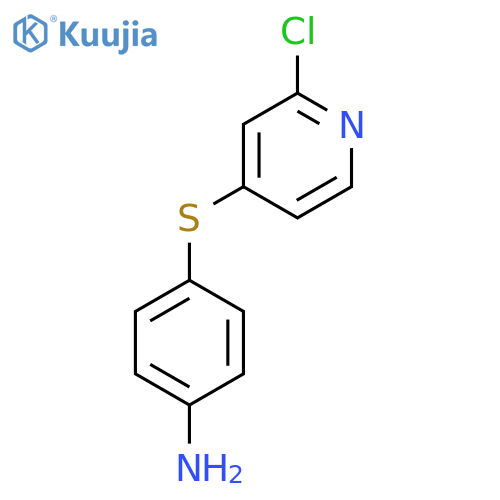 4-(2-Chloro-pyridin-4-ylsulfanyl)-phenylamine structure
