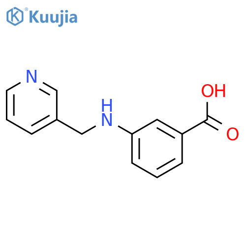3-[(Pyridin-3-ylmethyl)-amino]-benzoic acid structure