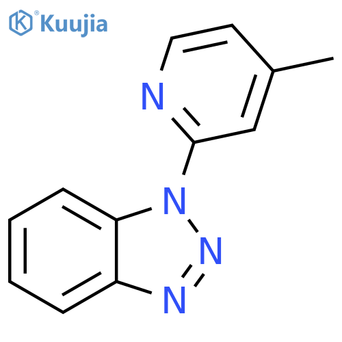 1-(4-Methylpyridin-2-yl)-1H-1,2,3-benzotriazole structure