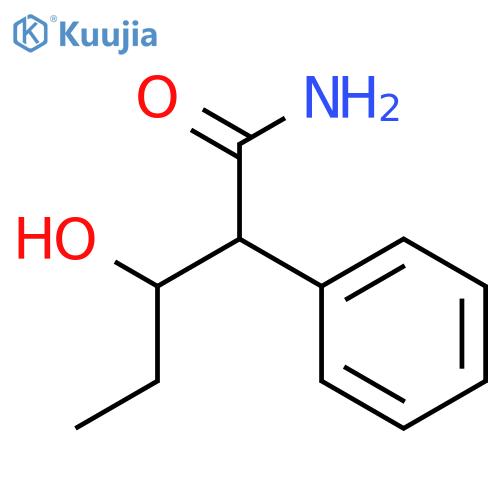 3-hydroxy-3-phenylpentanamide structure