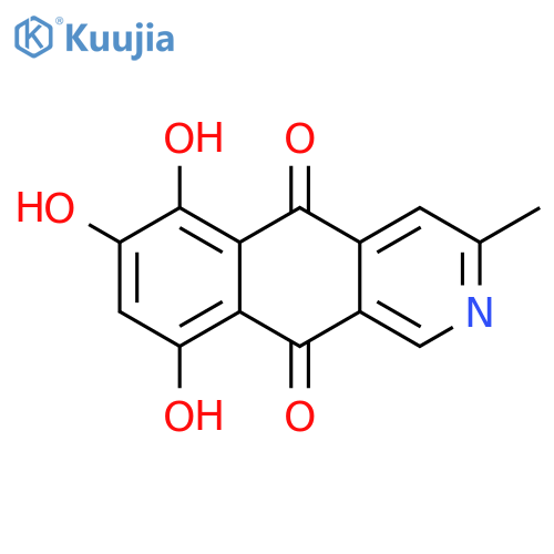 6,7,9-Trihydroxy-3-methylbenz[g]isoquinoline-5,10-dione structure