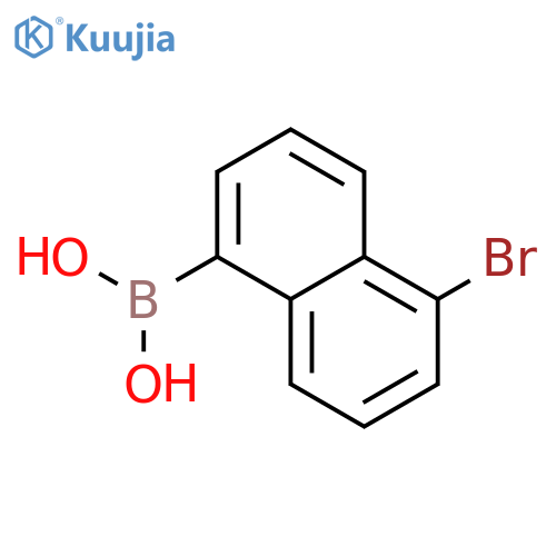 Boronic acid,B-(5-bromo-1-naphthalenyl)- structure