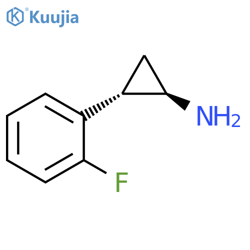 Trans-2-(2-fluorophenyl)cyclopropan-1-amine structure