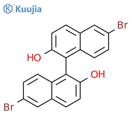 (R)-(-)-6,6'-Dibromo-1,1'-bi-2-naphthol structure