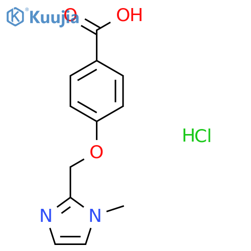 4-[(1-Methylimidazol-2-yl)methoxy]benzoic acid;hydrochloride structure