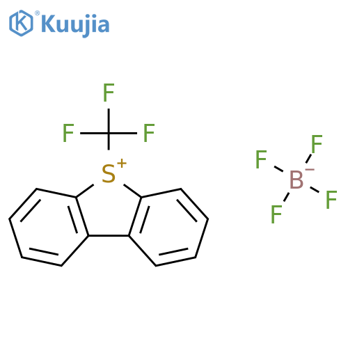 5-(Trifluoromethyl)dibenzothiophenium tetrafluoroborate structure