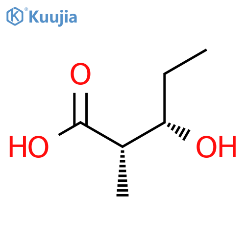 (2S,3S)-3-Hydroxy-2-methylpentanoic Acid structure