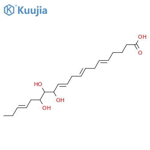 13,14,15-Trihydroxy-5,8,11,17-eicosatetraenoic acid structure
