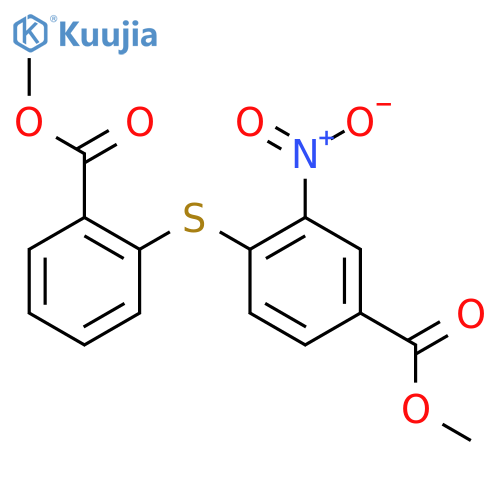 Methyl 4-[[2-(Methoxycarbonyl)phenyl]thio]-3-nitrobenzoate structure