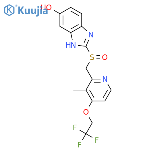 1H-Benzimidazol-6-ol,2-[[[3-methyl-4-(2,2,2-trifluoroethoxy)-2-pyridinyl]methyl]sulfinyl]- structure