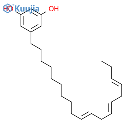 (10Z,13Z,16Z)-5-(nonadeca-10,13,16-trienyl)resorcinol structure