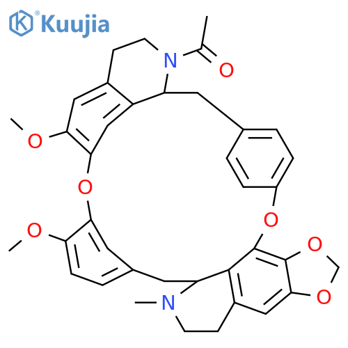 9H-2,26:18,21-Dietheno-4,8-metheno-22H-[1,3]dioxolo[4,5-g]pyrido[3',2':14,15][1,11]dioxacycloeicosino[2,3,4-ij]isoquinoline,23-acetyl-9a,10,11,12,22a,23,24,25-octahydro-5,28-dimethoxy-10-methyl-,(9aR,22aR)- (9CI) structure