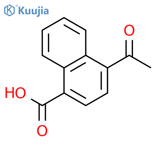 4-acetylnaphthalene-1-carboxylic acid structure