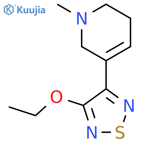 Pyridine, 3-(4-ethoxy-1,2,5-thiadiazol-3-yl)-1,2,5,6-tetrahydro-1-methyl- structure