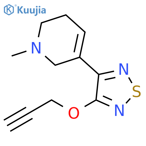 Pyridine,1,2,3,6-tetrahydro-1-methyl-5-[4-(2-propynyloxy)-1,2,5-thiadiazol-3-yl]- structure
