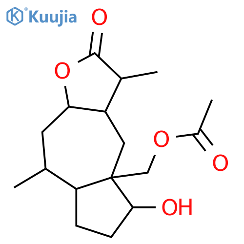 4,15-Dihydroxy-11(13)-pseudoguaien-12,8-olide; (1α,4β,5β,8β,10β)-form, 11α,13-Dihydro, 15-Ac structure