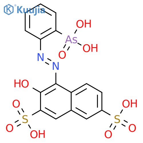 2,7-Naphthalenedisulfonicacid, 4-[2-(2-arsonophenyl)diazenyl]-3-hydroxy- structure