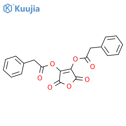 Benzeneacetic acid,2,5-dihydro-2,5-dioxo-3,4-furandiyl ester (9CI) structure