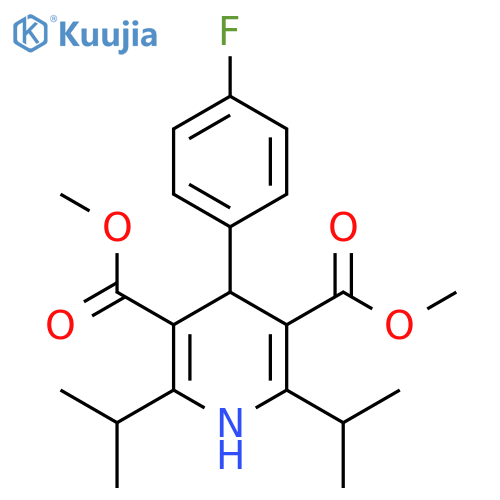 DIMETHYL 1,4-DIHYDRO-2,6-DIISOPROPYL-4-(4-FLUOROPHENYL)-PYRIDINE-3,5-DICARBOXYLATE structure