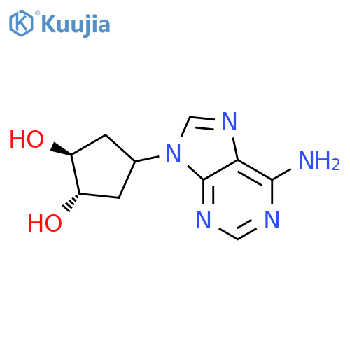 1,2-Cyclopentanediol,4-(6-amino-9H-purin-9-yl)-, (1R,2R)-rel- structure