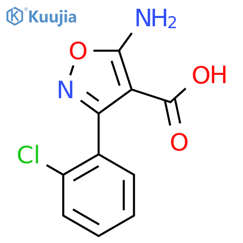 5-Amino-3-(2-chlorophenyl)isoxazole-4-carboxylicacid structure