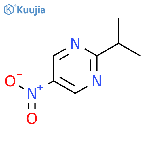 Pyrimidine, 2-(1-methylethyl)-5-nitro- structure