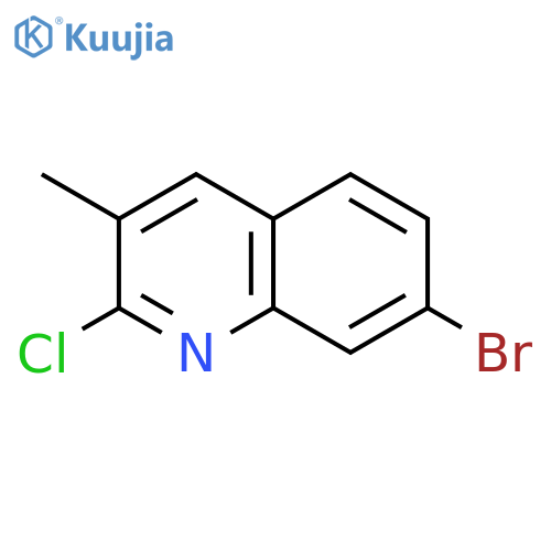7-Bromo-2-chloro-3-methylquinoline structure