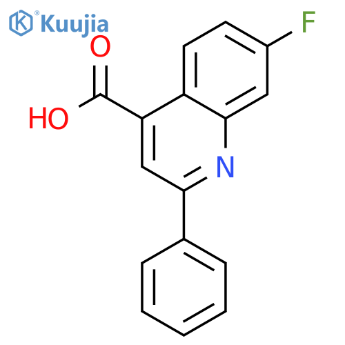 7-fluoro-2-phenylquinoline-4-carboxylic acid structure