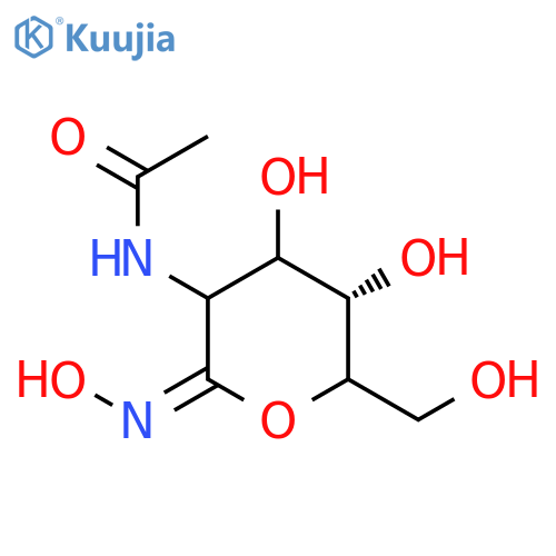 D-Gluconimidicacid, 2-(acetylamino)-2-deoxy-N-hydroxy-, d-lactone structure