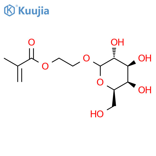 2-((2-Methyl-1-oxo-2-propenyl)oxy)ethyl-D-glucopyranoside homopolymer structure
