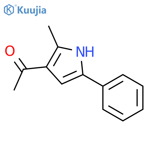 1-(2-methyl-5-phenyl-1H-pyrrol-3-yl)ethanone structure