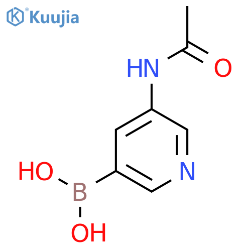 B-[5-(acetylamino)-3-pyridinyl]boronic acid structure