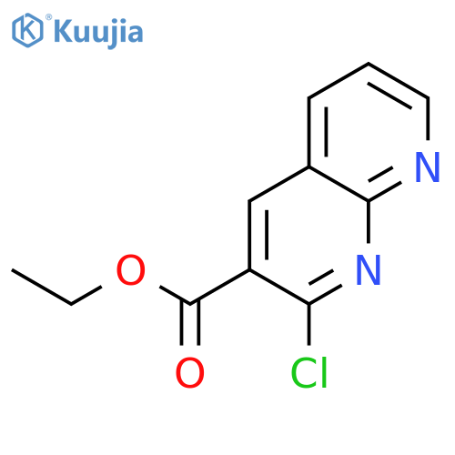 Ethyl 2-chloro-1,8-naphthyridine-3-carboxylate structure